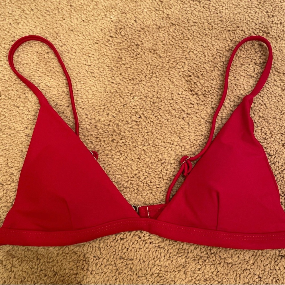 Red Shein Bikini Top